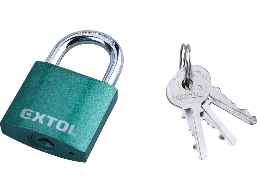 Zámek visací litinový 38 mm barevný 3 klíče EXTOL CRAFT (balení 6 ks) Zámek visací litinový 38 mm barevný 3 klíče EXTOL CRAFT (balení 6 ks)