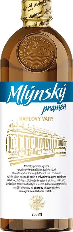 Voda mineralizovaná Mlýnský pramen 0,7 l - Delikatesy, dárky Káva, čaj, nealkoholické nápoje