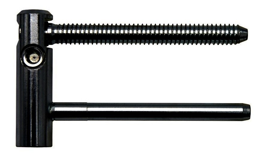 Závěs dveřní TRIO 15 PP VD vrchní díl, pravo-levý, zinek, lak černý RAL9005 - Kliky, okenní a dveřní kování, panty Závěsy (panty) Závěsy dveřní