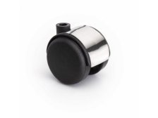 Kolečko tvrdé bez brzdy se stříbrným převlekem As50-D42 kovová plotýnka (balení 4ks) NEROZBALUJE SE