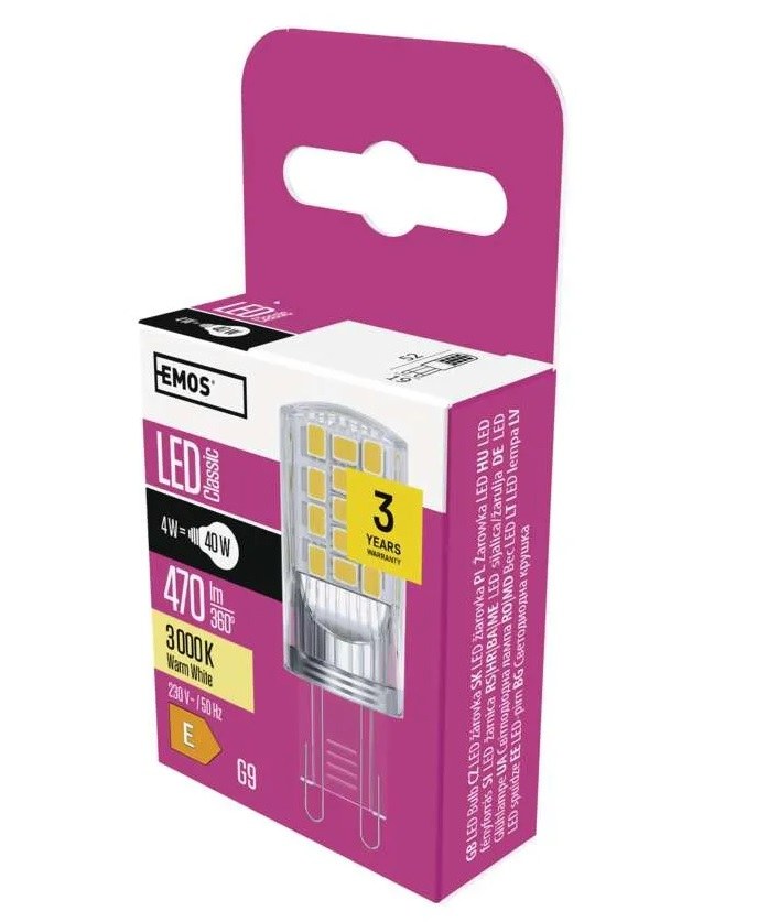 Žárovka LED ZQ9544 CLS JC 4 W (40 W) 470 lm G9 WW Žárovka LED ZQ9544 CLS JC 4 W (40 W) 470 lm G9 WW - Vybavení pro dům a domácnost Svítilny, žárovky, elektrické přísl.