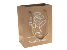 Taška vánoční dárková 14,5 x 11 x 6,5 cm Veselé Vánoce