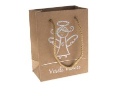 Taška vánoční dárková 18 x 23 x 10 cm Veselé Vánoce