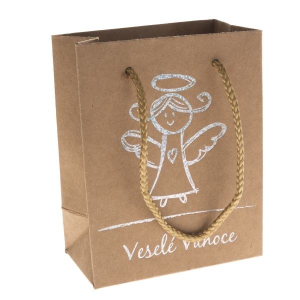 Taška vánoční dárková 26 x 32 x 12 cm Veselé Vánoce - Vybavení pro dům a domácnost Doplňky a pomůcky kuchyňské, bytové