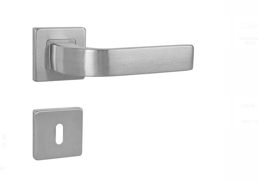 Kování rozetové SUNNY-HR klika/klika klíč broušená nerez BN - Kliky, okenní a dveřní kování, panty Kování dveřní Kování dveřní mezip. chrom, nikl, nerez