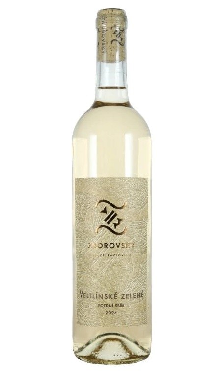 Víno Veltlínské zelené 2024 PS polosuché, 0,75 l, č. š.3524, alk. 13% - Víno tiché Tiché Bílé