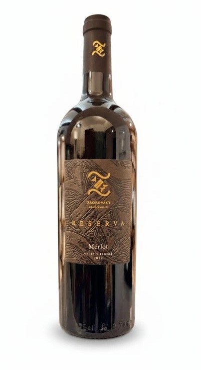 Víno Merlot 2022 VH RESERVA suché, 0,75 l, č. š. 3222, alk. 13,5% - Víno tiché Tiché Červené
