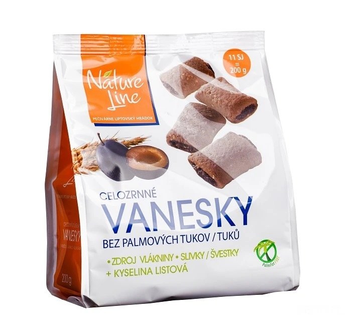 Sušenky celozrnné Vanesky švestka 200 g - Delikatesy, dárky Čokolády, bonbony, sladkosti