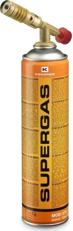 Hořák pájecí + kartuš plynová 600 ml (330 g) KEMPER SUPERGAS - Mazací, pneu a PB technika PB technika, agregáty, přísl. PB hořáky, pájedla, příslušenství