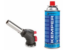 Hořák piezo + kartuš plynová 390 ml (220 g) KEMPER