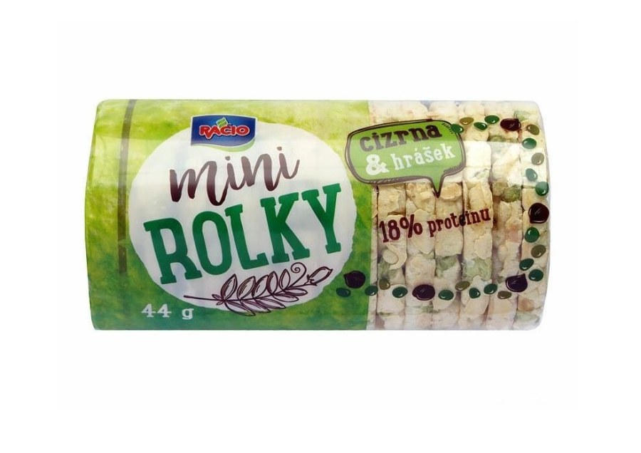 Rolky mini cizrna+hrášek bezlepkové 44 g RACIO - Delikatesy, dárky Ostatní delikatesy