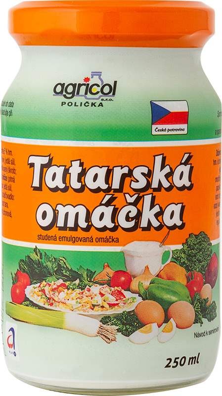Omáčka tatarská 250 ml Poličanka Omáčka tatarská 250 ml Poličanka - Delikatesy, dárky Delikatesy