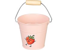 Vědro 1 l, dětské, růžové, pozinkované, Strend Pro
