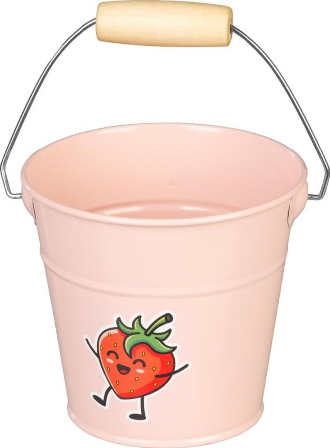 Vědro 1 l, dětské, růžové, pozinkované, Strend Pro - Pomůcky ochranné a úklidové Pomůcky úklidové Vědra, kbelíky