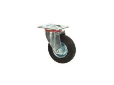 Kolečko otočné s černou obručí CIN 125/GR, 125 x 35 x 159, nosnost 100 kg