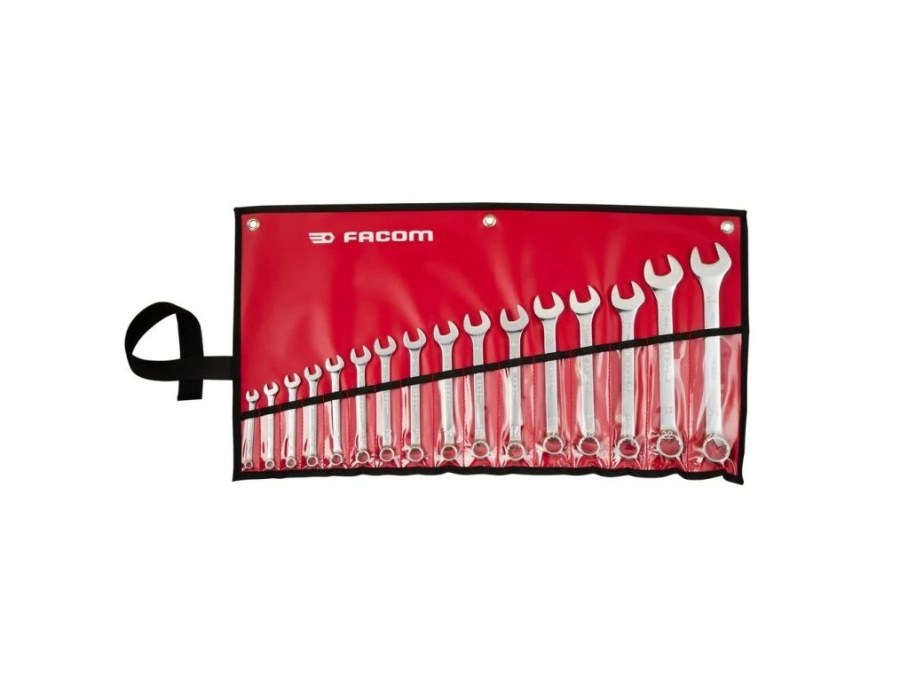 Klíče očkoploché 16 ks ve vinylovém pouzdře FACOM