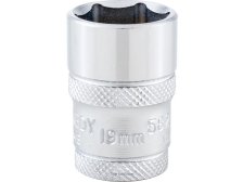 Hlavice nástrčná 6-hranná 1/2" metrická 19 mm