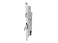 Zámek zadlabací SOBINCO rovné čelo, vložka 92 mm dorn 35 mm, 20 x 9,5 mm P-L bílý zinek