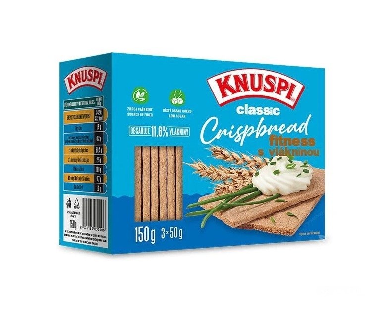 Plátek Crispbread fitness 150 g KNUSPI Plátek Crispbread fitness 150 g KNUSPI - Trvanlivé potraviny