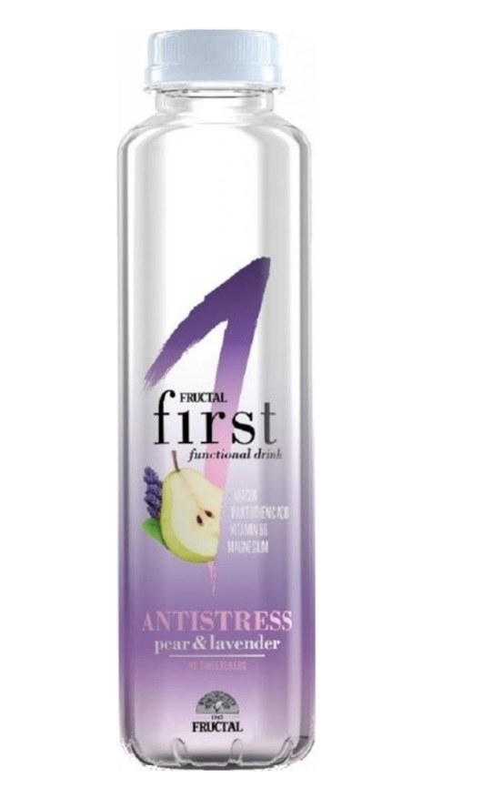 Nápoj Antistress, hruška - levandule 0,5 l, FRUCTAL - Delikatesy Káva, čaj, nealkoholické nápoje