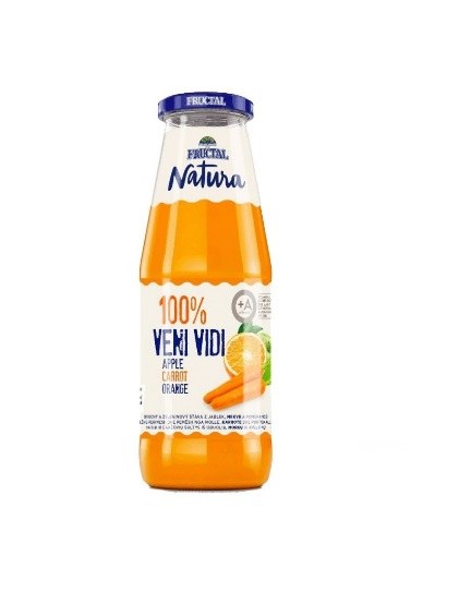 Šťáva mrkev, jablko, pomeranč NATURA 100% 0,7 l FRUCTAL Šťáva mrkev, jablko, pomeranč NATURA 100% 0,7 l FRUCTAL - Delikatesy Káva, čaj, nealkoholické nápoje