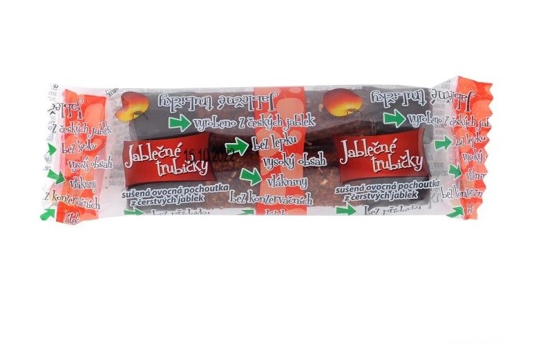 Trubičky jablečné s čokoládou TRUTNA balení 2 ks - Delikatesy Čokolády, bonbony, sladkosti