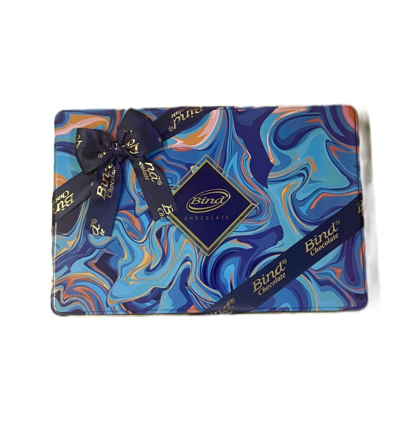 Bonboniéra Blue metal 325 g BIND - Delikatesy Čokolády, bonbony, sladkosti