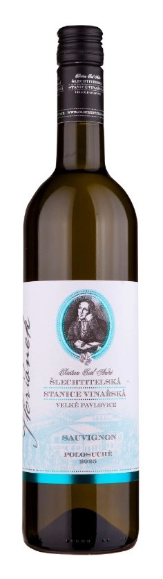 Víno Sauvignon 2025 MZV polosuché, 0,75 l, č. š. 0625, alk. 11,5% - Víno tiché Tiché Bílé