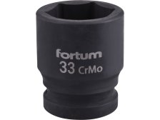 Hlavice nástrčná rázová 3/4", 33 mm, L 57 mm, CrMoV, FORTUM