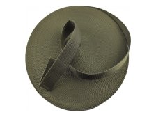 Popruh 25 mm/50 m typ 325 013, khaki polypropylen (na zakázku)