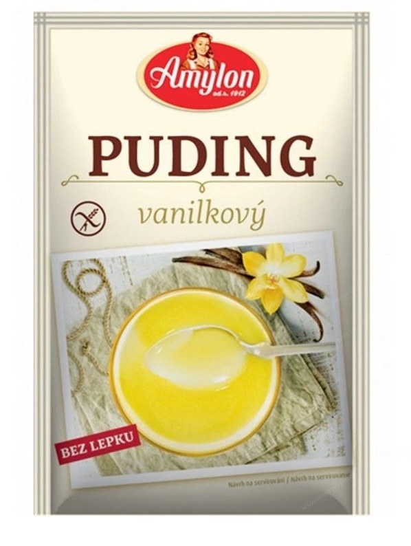 Pudink vanilkový bezlepkový 40 g AMYLON - doprodej - Trvanlivé potraviny