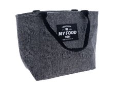 Taška termo na oběd, šedá