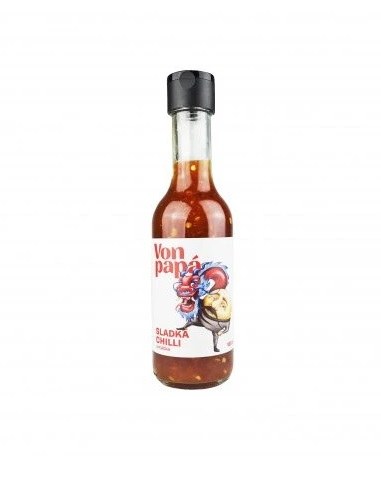 Omáčka Von papá chilli jemně pálivá sladká bezlepková 165 ml EKOPRODUKT - Koření, dochucovadla, sladidla