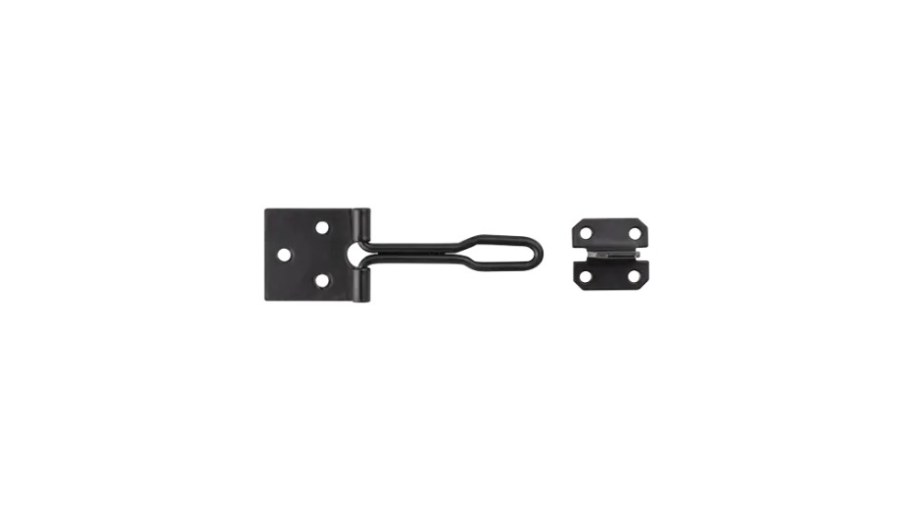 Petlice se skobou z válcového drátu C ZWD 105, 105 x 35 x 1,4 mm černá - Kliky, okenní a dveřní kování, panty Petlice, zástrče, pojistné řetízky