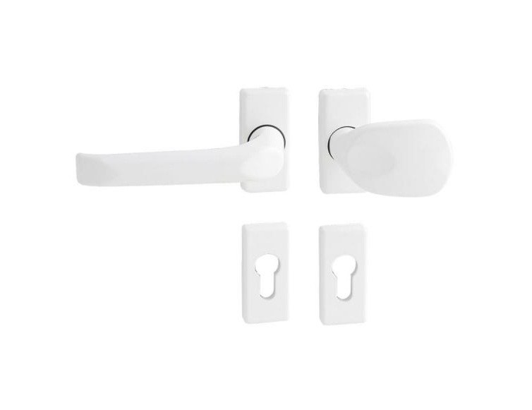 Kování rozetové pro plastové dveře WA-Felix H1/UR klika/madlo vložka bílá RAL 9016 - Kliky, okenní a dveřní kování, panty Kování dveřní Kování dveřní bezpečnostní, ochranné