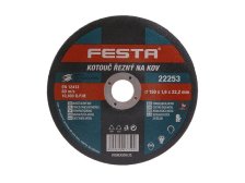Kotouč řezný na kov 150 x 1,6 x 22,2 mm FESTA (balení 30 ks) NEROZBALUJE SE