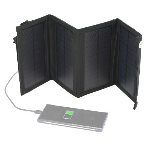 Nabíječka solární rozkládací 44 x 16,5 cm 10 W - Vybavení pro dům a domácnost Svítilny, žárovky, elektrické přísl.