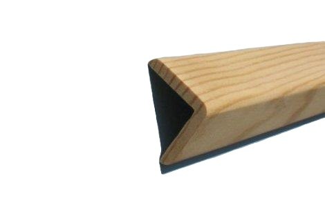Lišta masivní jehličnatá 28 x 28 mm vnější roh 2400 mm, ukončení oblé/oblé - Vybavení pro dům a domácnost Obložení, trámy, palubky dřevo