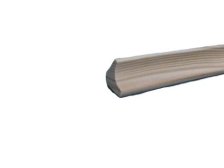 Lišta masivní jehličnatá 14 x 14 mm vnitřní roh dutý 2400 mm