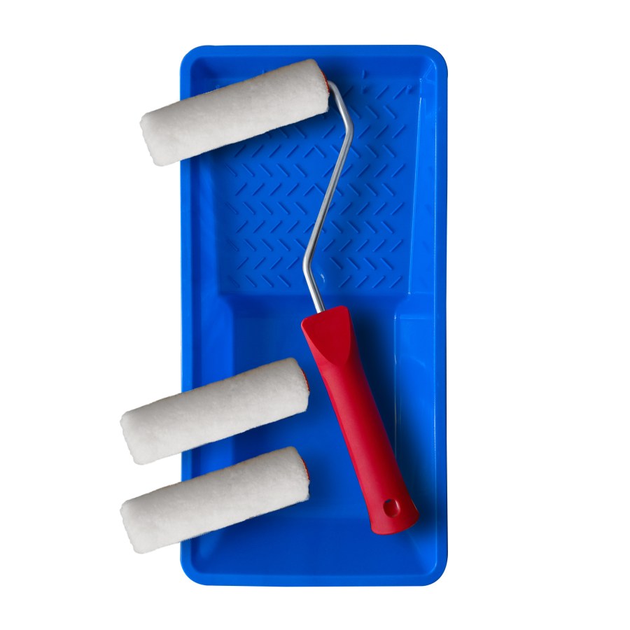 Sada lakovací, 3 x váleček 100 mm MINI FILC, 1x držadlo, vana - Vybavení pro dům a domácnost Pomůcky malířské a natěračské Válečky, síta, držadla