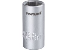 Hlavice nástrčná 1/4", 8 mm, L 25 mm, FORTUM