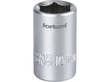 Hlavice nástrčná 1/4", 10 mm, L 25 mm, FORTUM