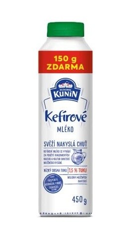 Mléko kefírové 300 g KUNÍN + 150 g zdarma KUNÍN - Delikatesy Ostatní delikatesy