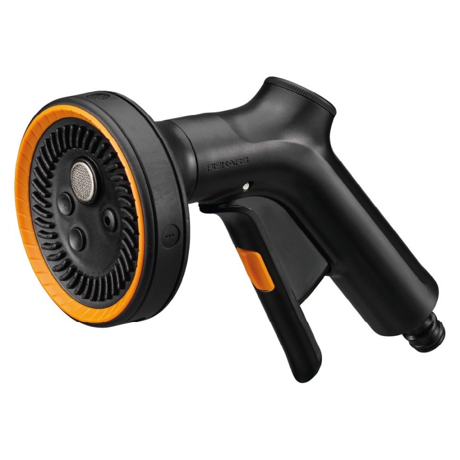 Pistole Solid, zavlažovací, 4 funkce, 1070836, FISKARS - Zednické nářadí, zahrada, nádoby Hadicové spojky, šroubení, spony Vodní, hadicové armatury Kropící a rozstřikovací zařízení