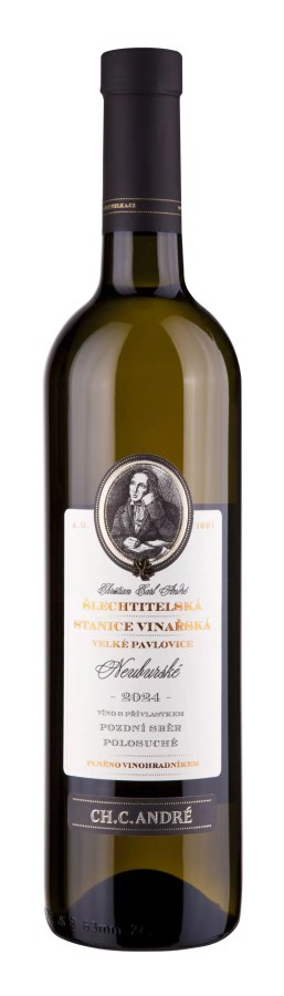 Víno Neuburské 2024 PS polosuché, 0,75l, alk. 12%, č. š.1124 - Víno tiché Tiché Bílé