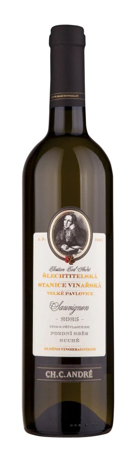 Víno Sauvignon 2025 PS suché, 0,75l, alk. 12%, č. š. 1225 - Víno tiché Tiché Bílé