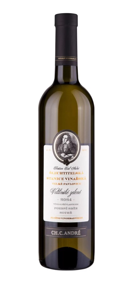 Víno Veltlínské zelené 2024 PS suché, 0,75l, alk. 12%, č. š. 1924 - Víno tiché Tiché Bílé