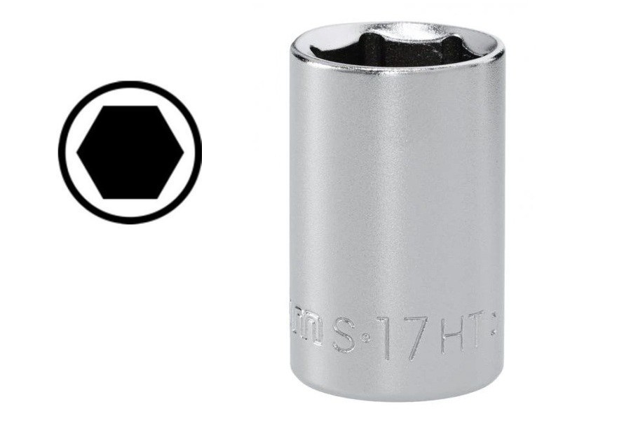 Hlavice metrická 17 mm 1/2" 6hranná FACOM Hlavice metrická 17 mm 1/2" 6hranná FACOM