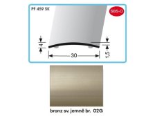 Profil přechodový samolepicí 2700 x 30 x 4 x 1,5 mm bronz světlý jemně broušený, PF 459 SK