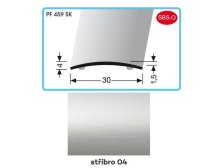 Profil přechodový samolepicí 2700 x 30 x 4 x 1,5 mm stříbro, PF 459 SK